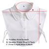 Perfect Match White Chiffon Shirt Fake Collar For Women And Mens Lapel Half Shirt Button Down Removable Formal Suits False Collar