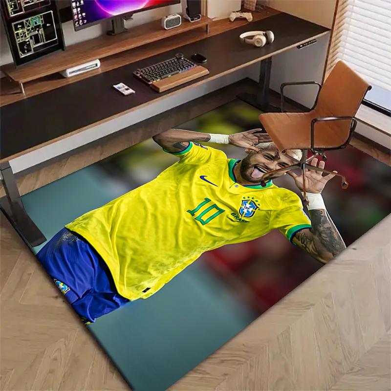 1pc Neymar12 Design Printed Area Rug Carpet for Bedroom Living Room Home Decor Rugs Mat Non Slip Mat Rug for Bedside