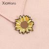 Sunflower Enamel Pin Floral Plant Beautiful Flower Metal Brooch Lapel Backpack Badge Fashion Jewelry Accessories Gift for Friend