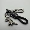 Fashion Dinosaur Pendant Keychain Car Key Alloy Leather Key Rings for Men Women Gifts GZW