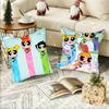 The Cartoon P-Powerpuffs Star Girls Pillow Case Square Pillow Bedroom Sofa Leisure Comfort Cushion Car Home Decoration