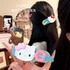 Girly Heart Children'S Delicate Kitty Cat Button Clip Side Duckbill Clip Cute Hellokitty Cartoon Hairpin
