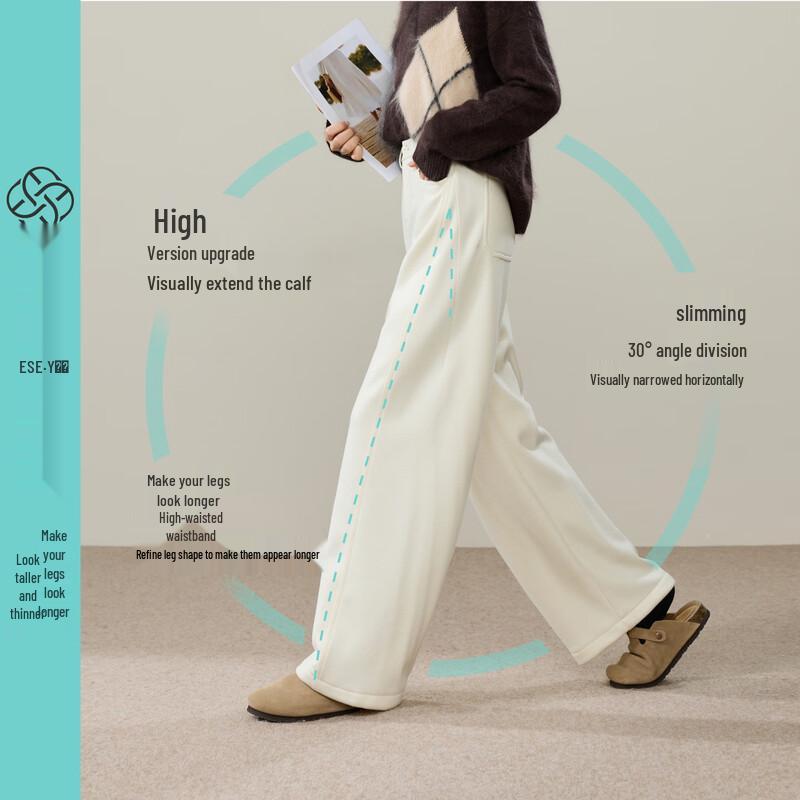 ESE-Y Women's Fleece-Lined Slimming Banana Pants