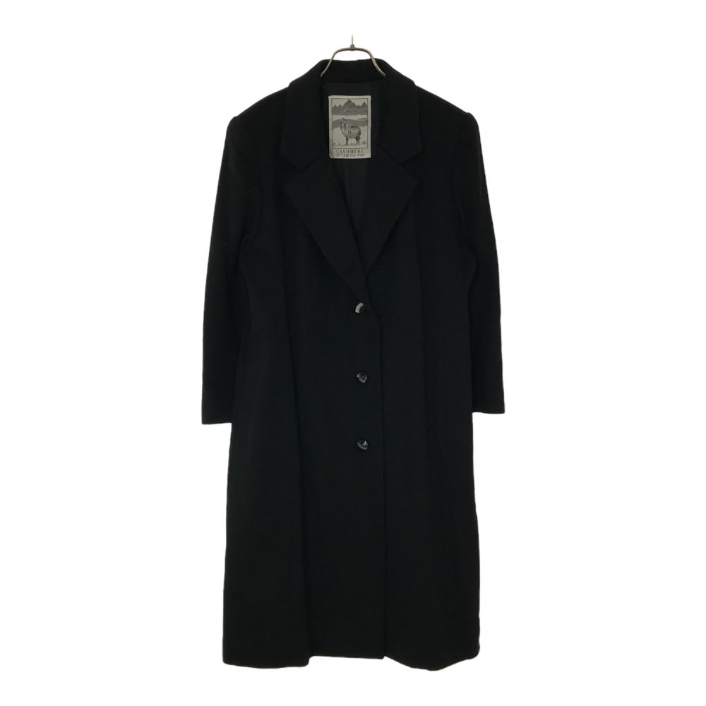 

Японское кашемировое шерстяное пальто черное Женское Б/У