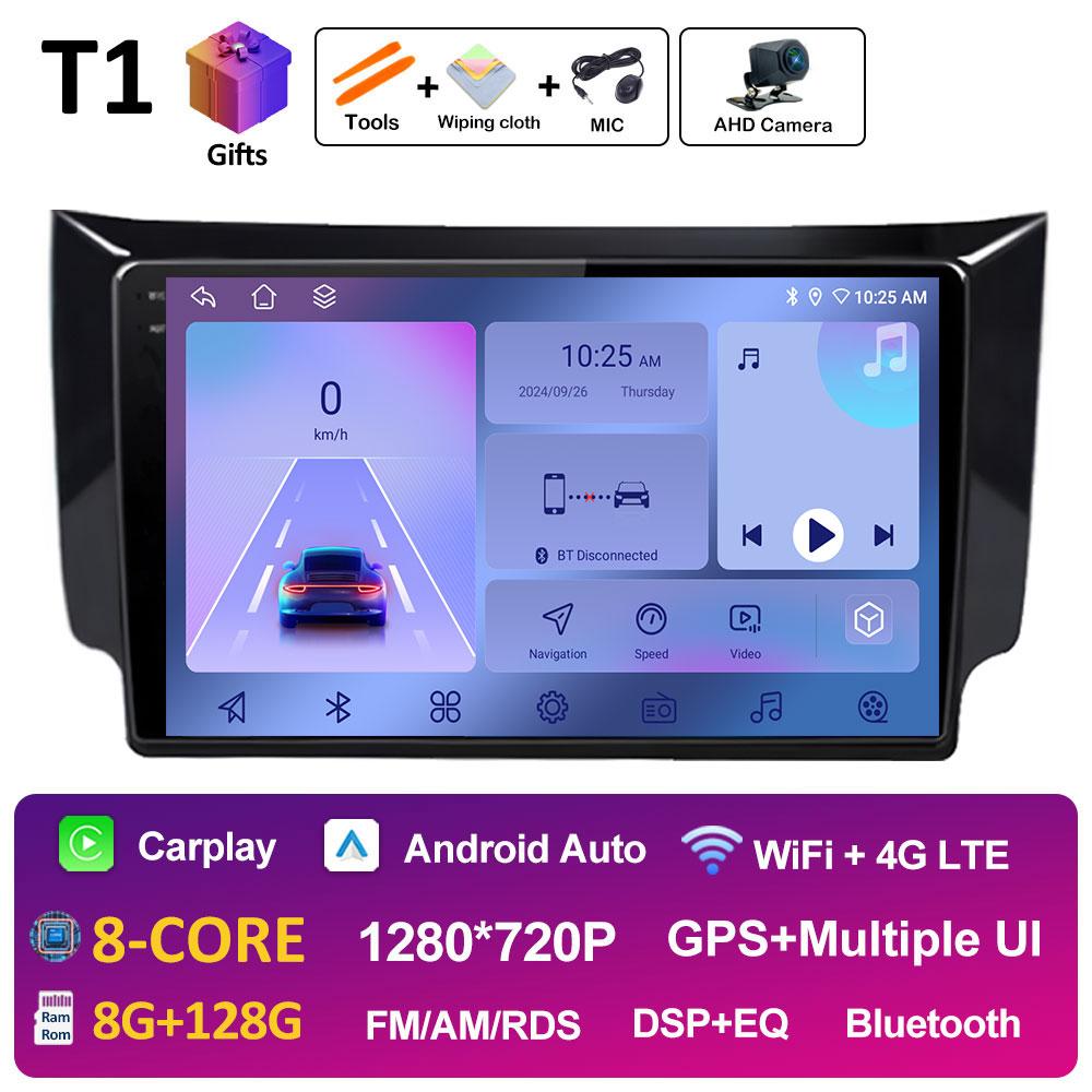 DSP Stereo Wireless Carplay For Nissan Sylphy B17 Sentra 12 2012 2013 2014 2015 - 2018 WIFI Car Audio Video Multimedia Player BT