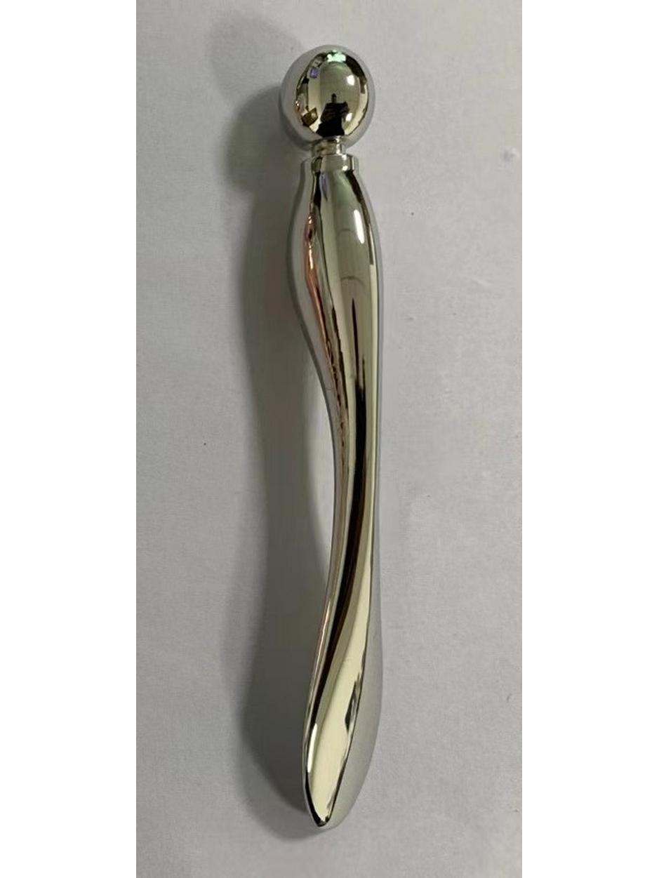 Массажная палочка для крема для кожи вокруг глаз из цинкового сплава, металлический аппликатор для подтягивающего крема для кожи вокруг глаз длиной 7,7 см серебряный