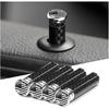 BELOMI 4 Pcs Car Door Lock Knobs, Carbon Fiber Auto Door Lock Pin Covers, Decorative Cover for Car Rod Bolt, Door Pull Pins Decor, Universal Vehicle