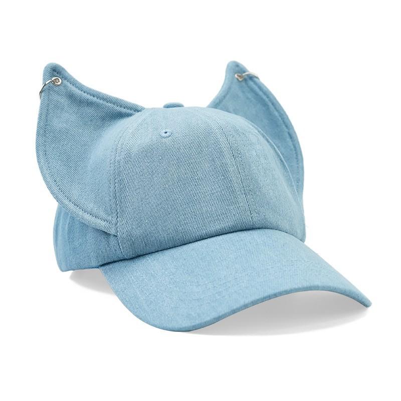 New Doberman Washed Denim Ears Baseball Cap Autumn and Winter Trend Fashion Personalized Cap Men's and Women's Hats Trend