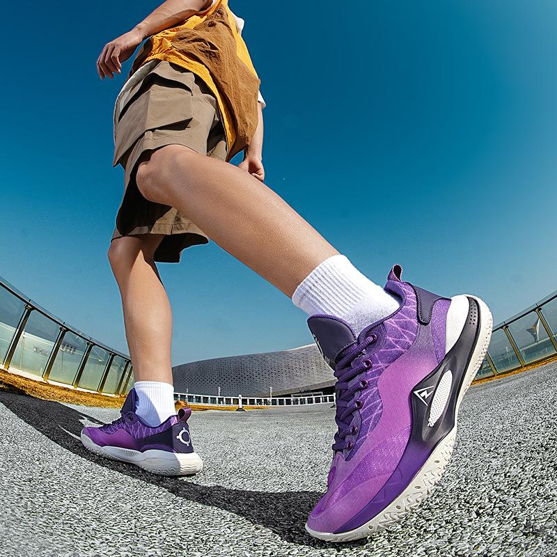 Dämpfende Rückprall-Basketballschuhe für Herren und Damen Trendige Sportschuhe Rutschfest und verschleißfest Jugend-Sportschuhe für Training und Basketball