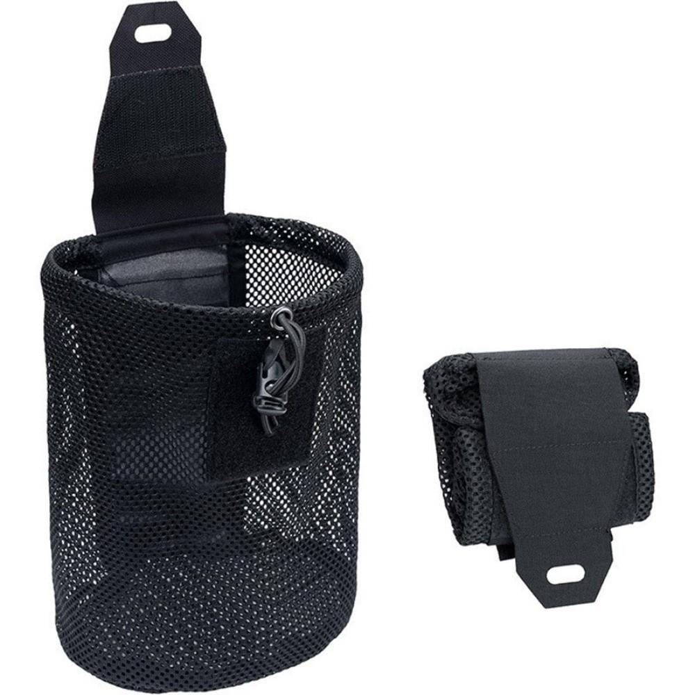 Foldable Dump Pouch Drawstring Closure Adjustable Mini Storage Bag Multifunctional Mesh Design Roll-Up Organizer Pouch