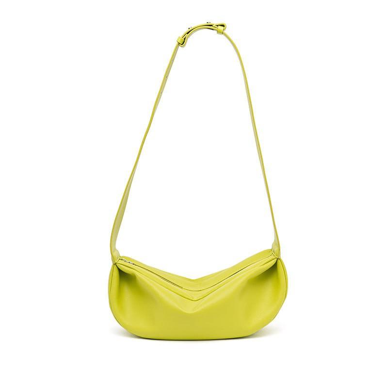 Simple Style Dumpling Bag Women's Leather Bag Fashion Trend Messenger Bag Commuter Shoulder Bag