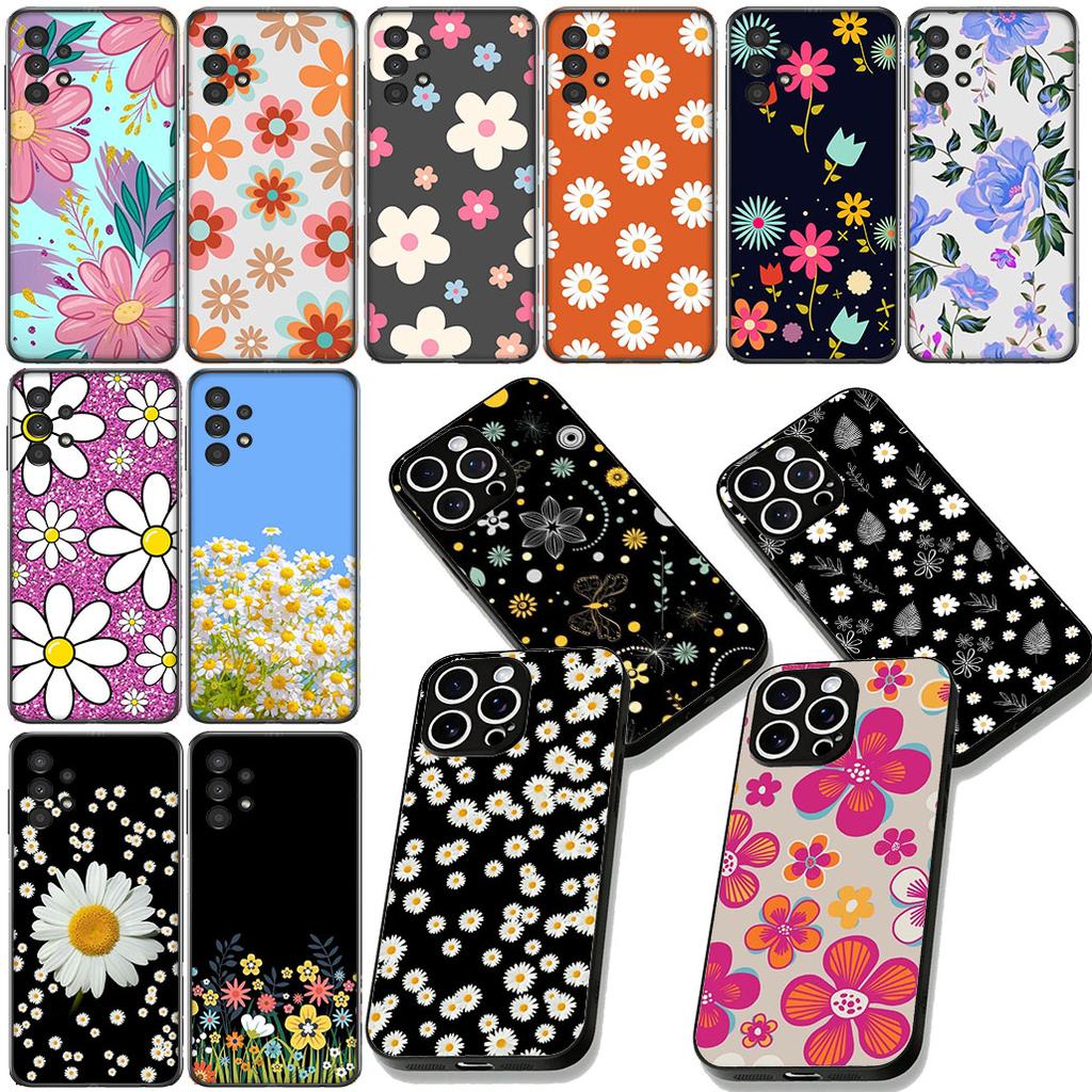 Fashion Fresh Little Daisy Flower Phone Case for Samsung Galaxy A04 j7 J5 J2 Prime J8 A01 A02 A03  A42 M06 M16 M56 M23 M17 Cover