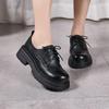 Classic Single Shoes with Thick Soles, New Style, Round Toe, Versatile and Comfortable, Casual Platform Women's Shoes