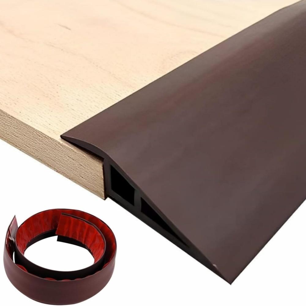 1PC 1m/2mX5cm Pvc Floor Transition Strip Door Threshold Ramp Self Adhesive Carpet Edging Doorway Edge High Low Transition Strip