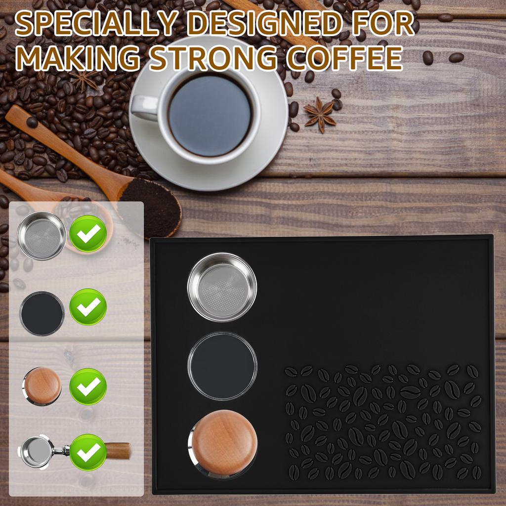 Coffee Tamper Mat Nonslip Silicone Press Powder Pad Espresso Coffee Tamping Rest Holder Tools Reusable Coffee Tamping Mats