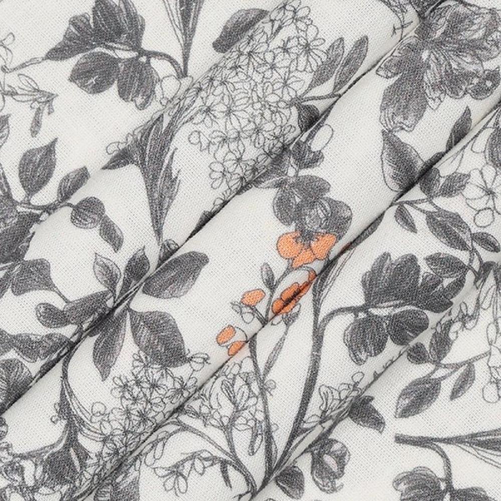 Renoma Regular Fit Vintage Botanical Print Long Sleeve Shirt Rpssg1076 Gy