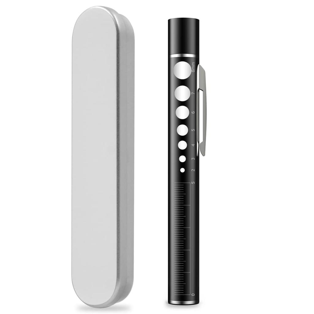 MEDIKEN USB Easy To with Storage Case for Home Use Penlight, Warm/White LED, Rechargeable, Lightweight, Use, Durable, Clip, Compact, Lightweight,