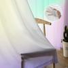 Pink Blue Purple Gradient Sheer Curtains For Living Room Bedroom Home Decor Kitchen Tulle Voile Drapes