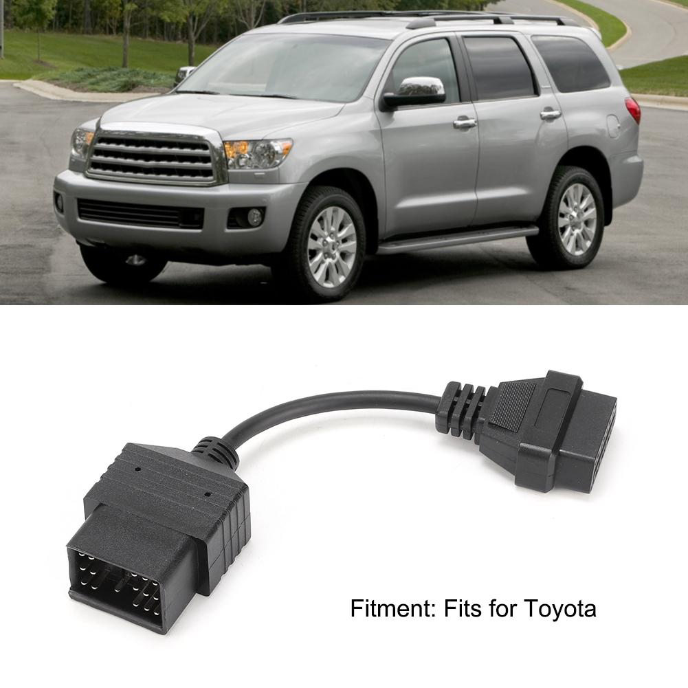 17 Pin auf 16 Pin OBD2 Diagnosekabel Adapter Stecker Passend für Toyota