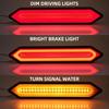 2pcs Car Rear Tail Light 12V 54LED Running Light Flowing Turn Signal Warning Light Trailer Truck Light UTV VAN ATV Taillights