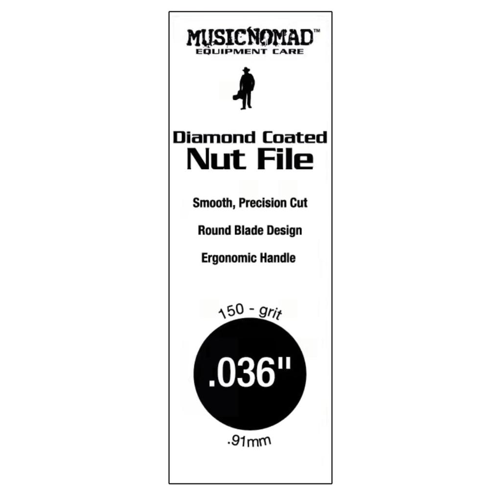 MUSIC NOMAD Diamond Coated Nut MN657 File, .036 Inch,