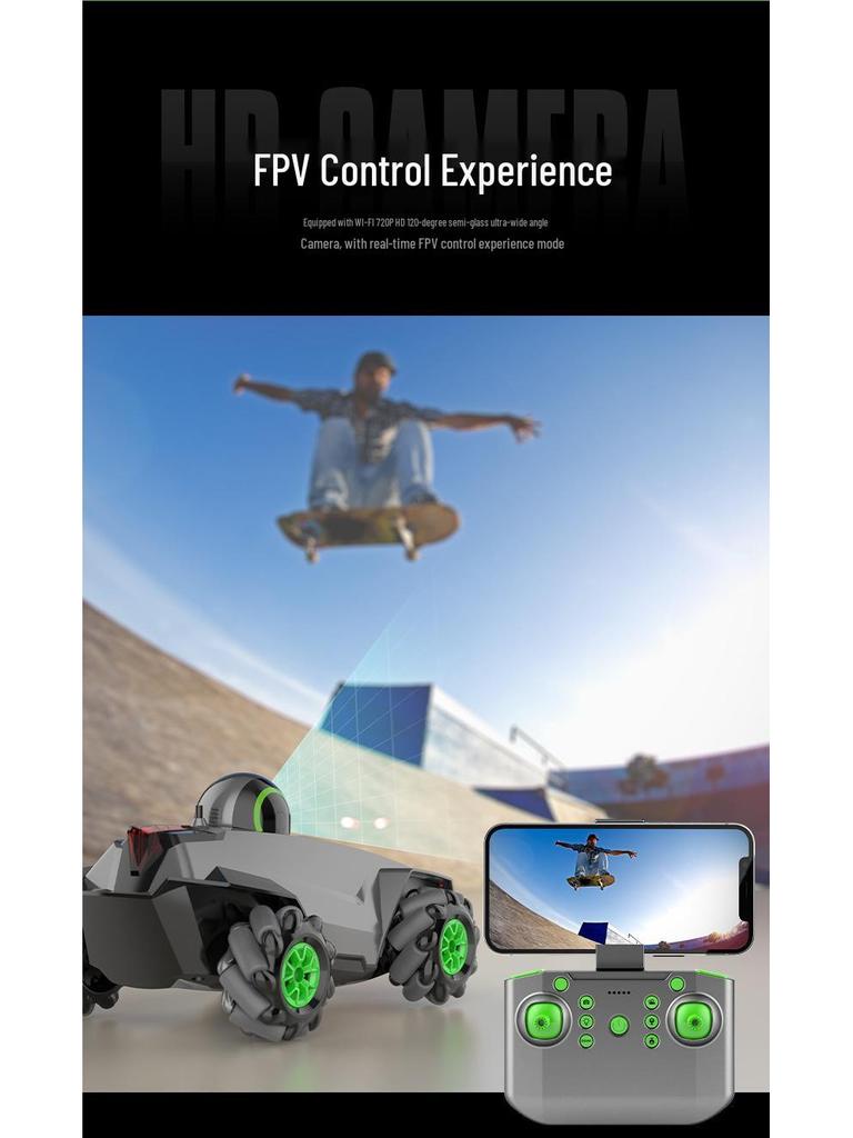 Remote Control Off-Road Stunt Car with Camera - Children's Electric Toy