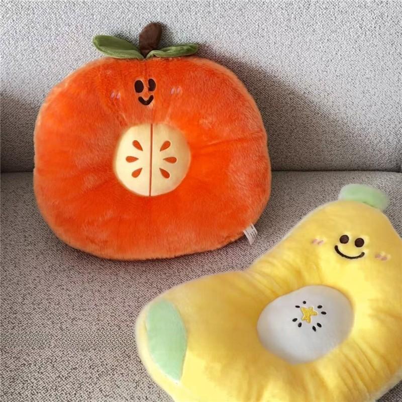 Cartoon Fruit Cushion Plush Sofa Pillow For Home Lounge And Gift