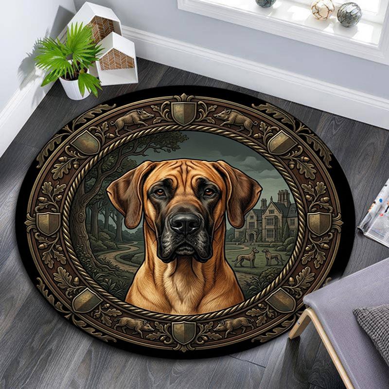 Legacy Portrait Round Area Rug Under Office Chairs Bedroom Living Room Home Decor