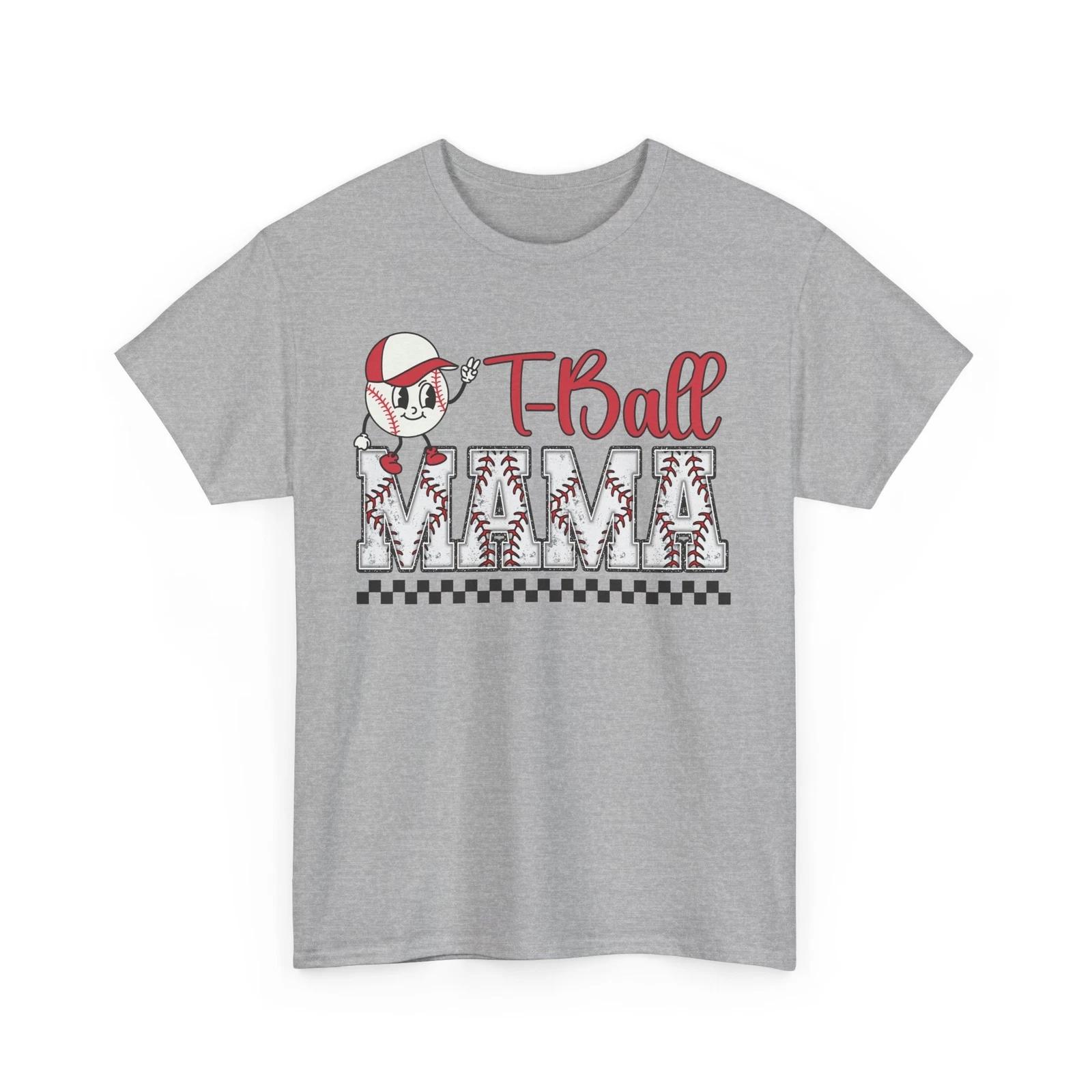 Baseball T-Shirt | Funny Baseball Fan Tee | Tball Mom Mama Shirt M