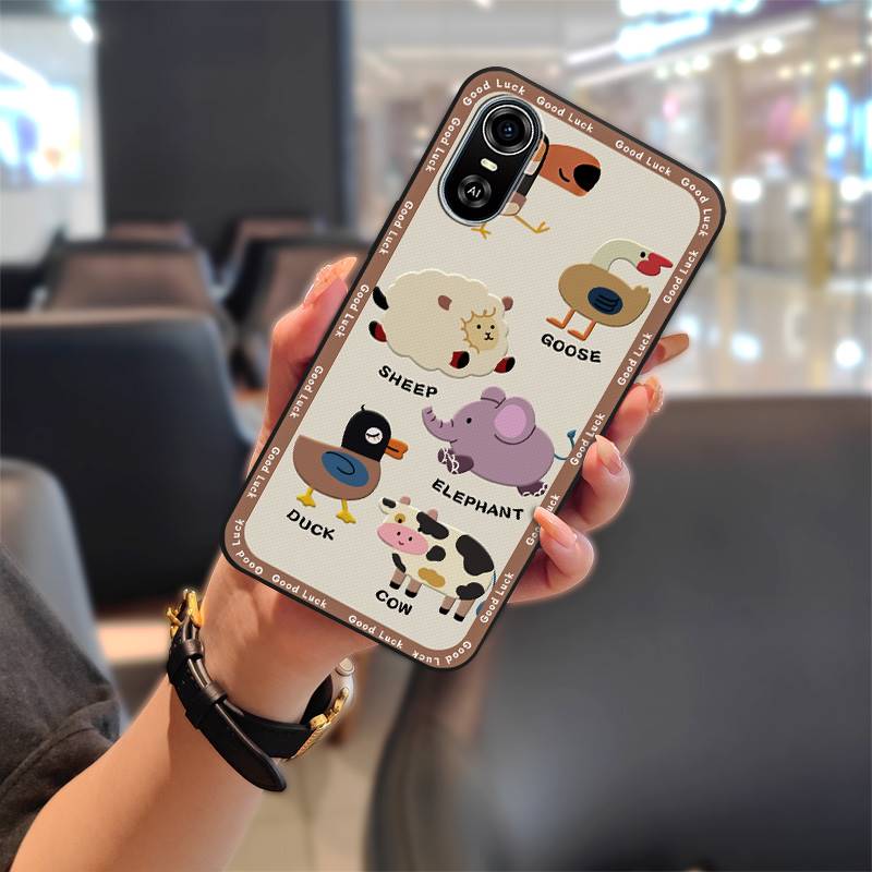 Silicone Durable Phone Case For ZTE Blade A31 Plus/Optus X Sight 2 Cartoon Anti-dust Full Wrap Waterproof Soft Case Cute