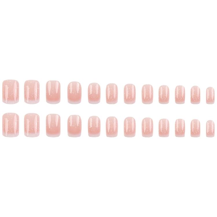Pack Of 24 European Style False Nail Shimmers Ombres Effect ABS Material Easy To Wear For Any Event