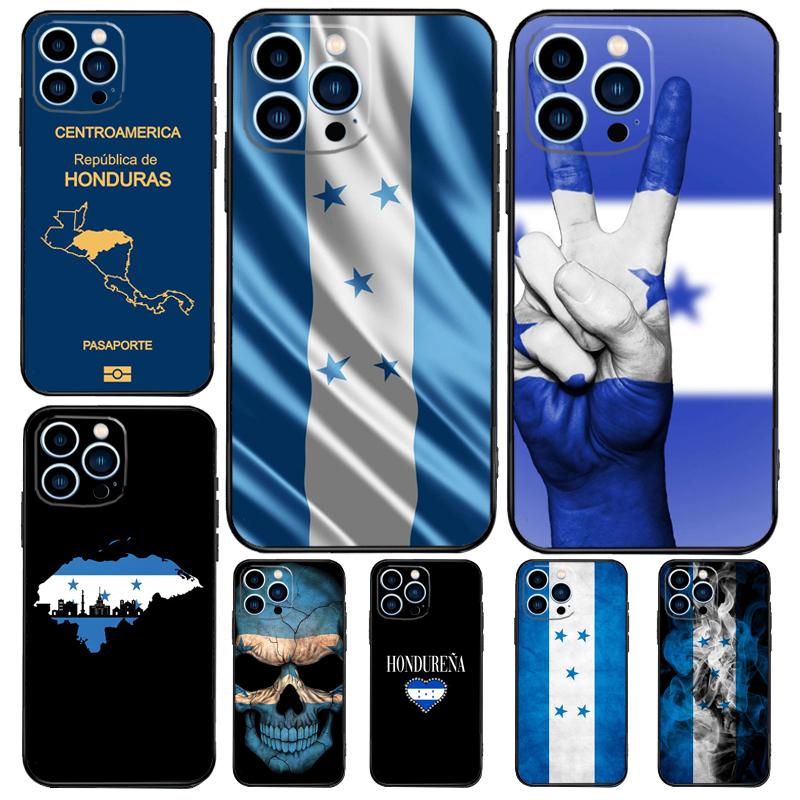 Honduras Flagge Handyhülle Für iPhone 15 16 14 13 12 11 Pro Max Mini Plus XS X XR Rückabdeckung