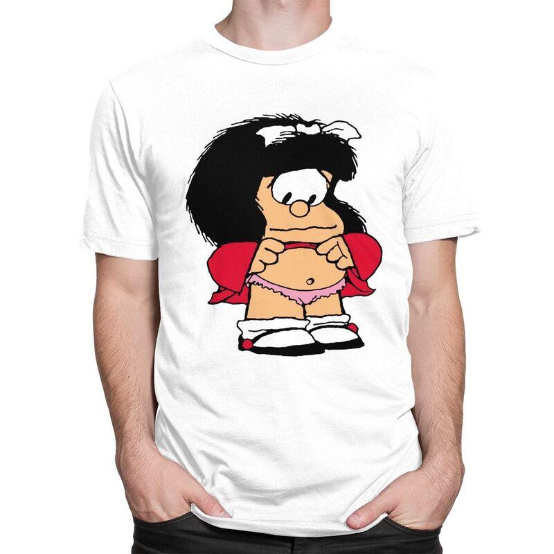 Custom Cool Quino Comic Cartoon Mafalda T Shirt Men Short Sleeves 100 Cotton Tshirt Tees Fashion Tshirt