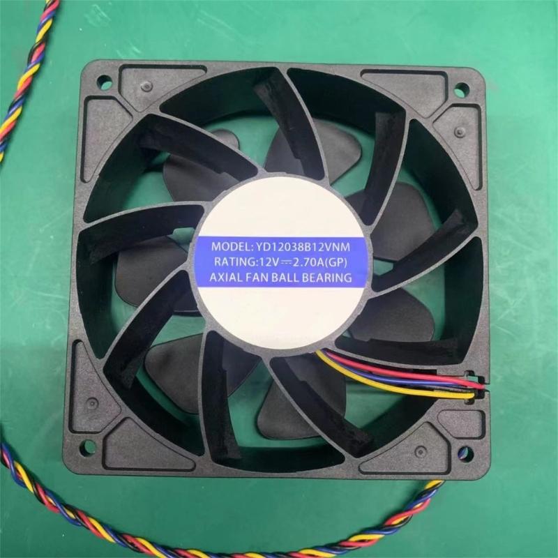 120mm 6000RPM Cooling Fan 12V 2.7A Low Noise Cooling Case Fan Replacement Part for PC Desktop Receiver Accessories