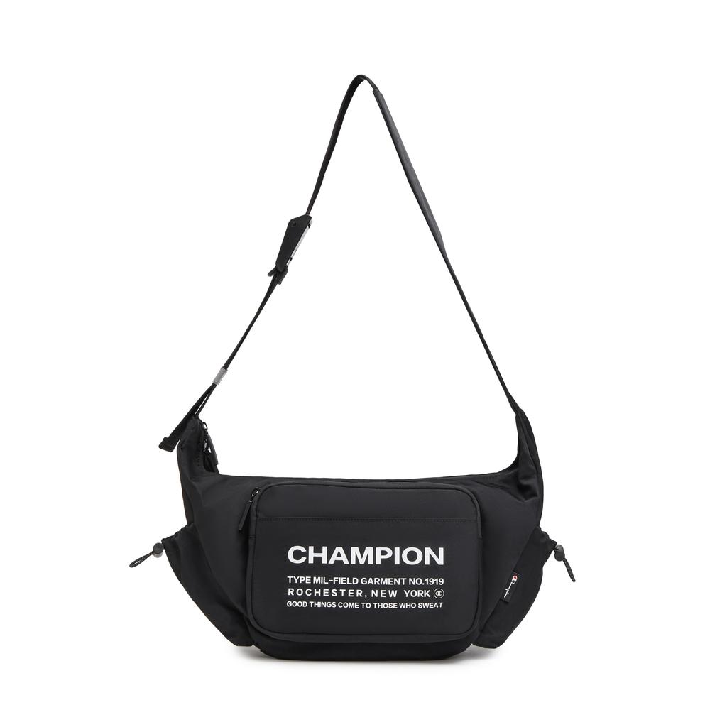 New Champion Fabric Shoulder Bag Regular Unisex Champion White/Pumice Gray/Black U5BACPU34