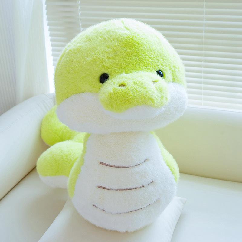 Green Snake Doll Plush Toy Zodiac Snake Doll Year of the Snake Mascot Children Soothing Doll