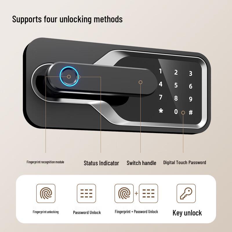 Deli H600 Fingerprint & Password Mini Safe