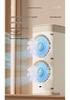 USB Mini Air Cooler Fan with Night Light - Indoor Water-Cooled Electric Fan with Spray for Dormitory