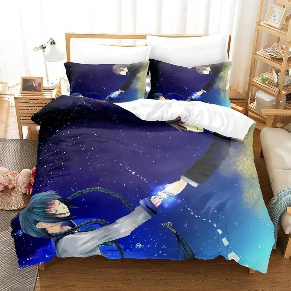 New Bungaku Shoujo Bedding Set Single Twin Full Queen King Size Bed Set Adult Kid Bedroom Duvet Cover Sets Kawaii Bed Sheet Set
