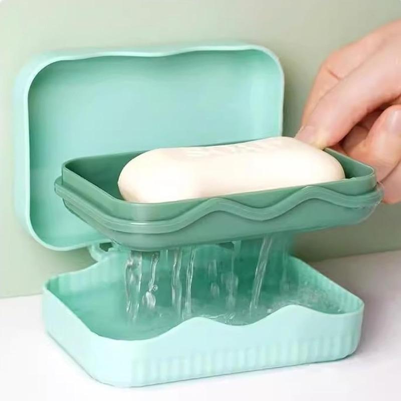 Creative Flip Soap Nordic Minimalist Plastic Drain Home Hotel Soap Box Bathroom Soap Easy To Use for Draining Water