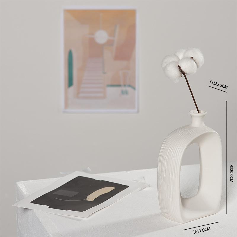 Wazony ceramiczne Wyposażenie domu Rzemiosło Wazon porcelanowy Dekoracja Akcesoria domowe Nowoczesny minimalistyczny