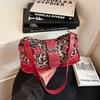 Vintage Ladies Underarm Single Shoulder Bag Retro Leopard PU Leather Handbag Women Fashion Brand Simple Female Armpit Purse