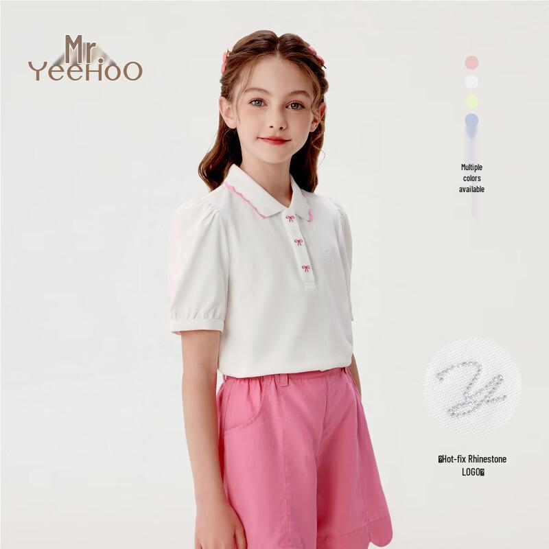 YEEHOO Girls' Short-Sleeve Polo T-Shirt