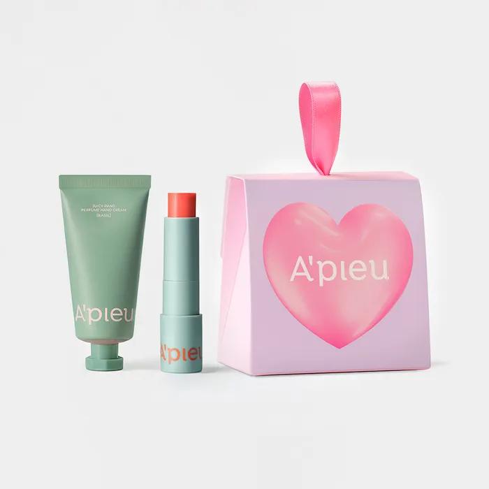 [Apieu] Juicy Pang Gift Set (Juicy Pang Lip Balm + Hand Cream)