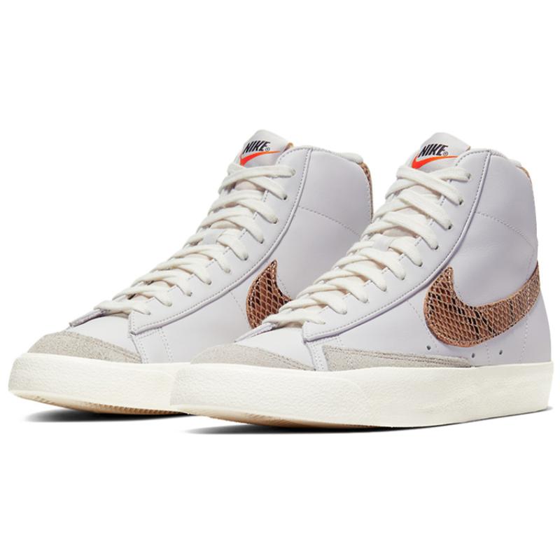 Nike Blazer Mid 77 Vintage White Snakeskin Sneakers Skateboard Shoes CI1176-002