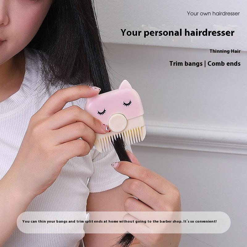 2 In 1 Baby Haircut And Hairdressing Comb Trim Bangs And Broken Hair Bangs Trimmer Manual Portable Children'S Adult Hair Clipper