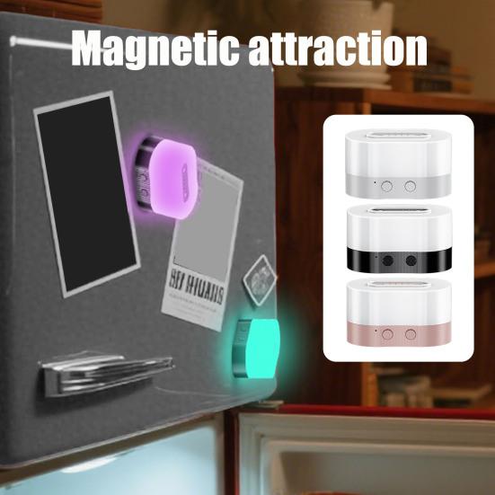 Magnetic Atmosphere Light Rechargeable Color Changing Lamp with Type-C Detachable Decorative Light for Desk And Outdoor Ambiance