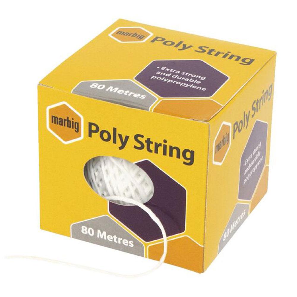 Marbig Poly-Schnur 80m (Weiß)