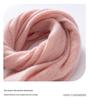 Women's 100% Cashmere Scarf - Casual, Versatile Solid Color Knit for Autumn & Winter