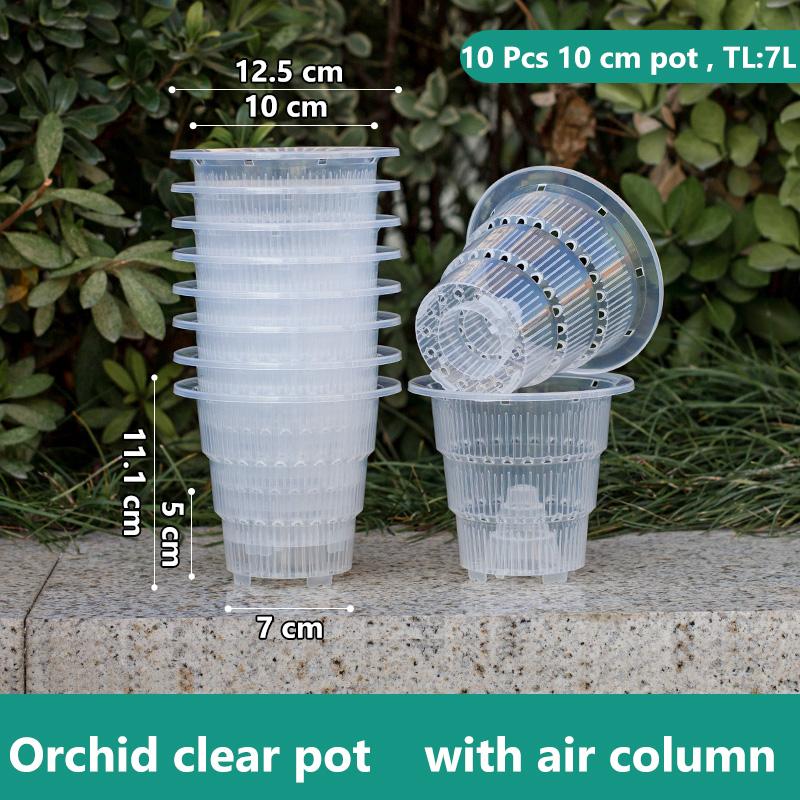 Meshpot Home Decoration Clear Orchid Pots with Holes Cattleya Dendrobium Orchid Plants Pot Cachepot In 10cm 12cm 15cm